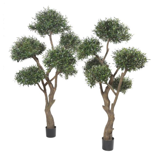 Olivier Bonsai Artificiel Multi Tete