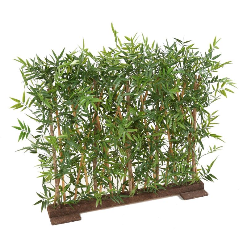 Bambou Artificiel Japanese PLAST Haie Dense UV Socle 90